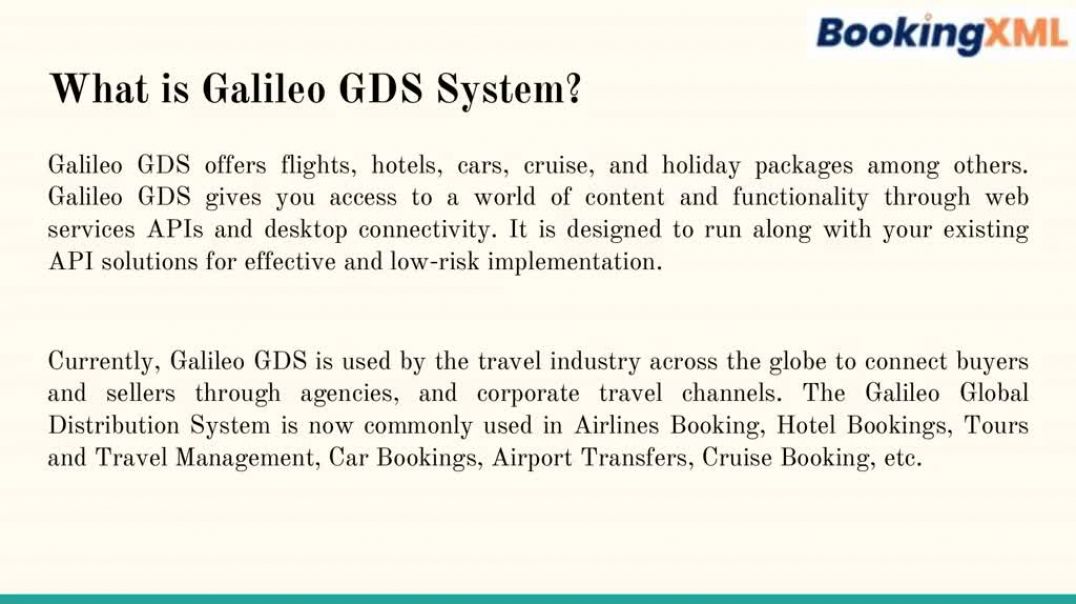⁣Galileo GDS Software
