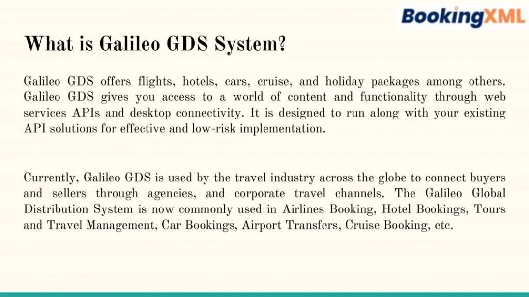 Galileo GDS Software