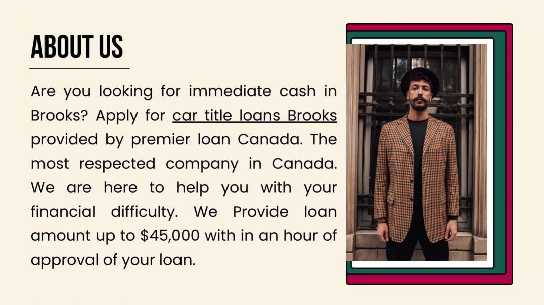 ⁣Borrow Money On Your Vehicle Title With Car Title Loans Brooks
