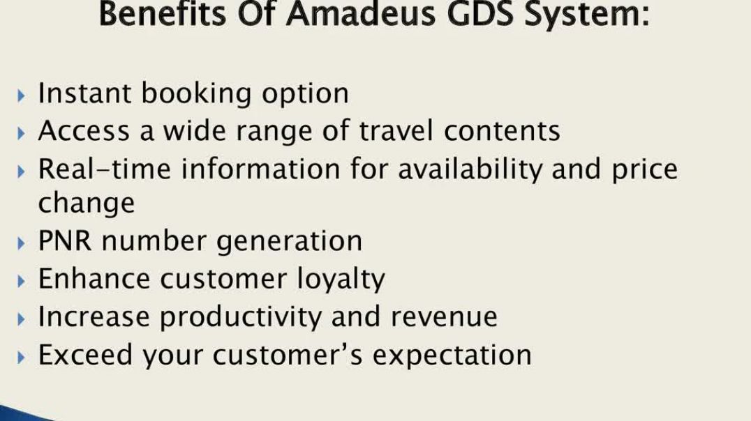 ⁣Amadeus GDS System