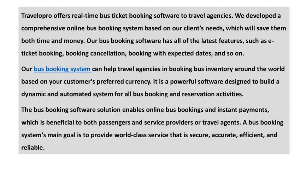 ⁣Bus Booking Software