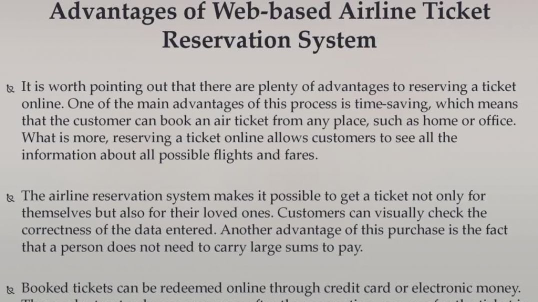 ⁣Airline Ticket Reservation System