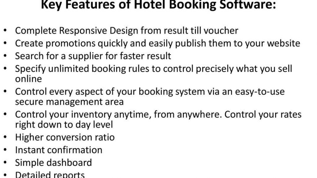 ⁣Hotel Booking Software