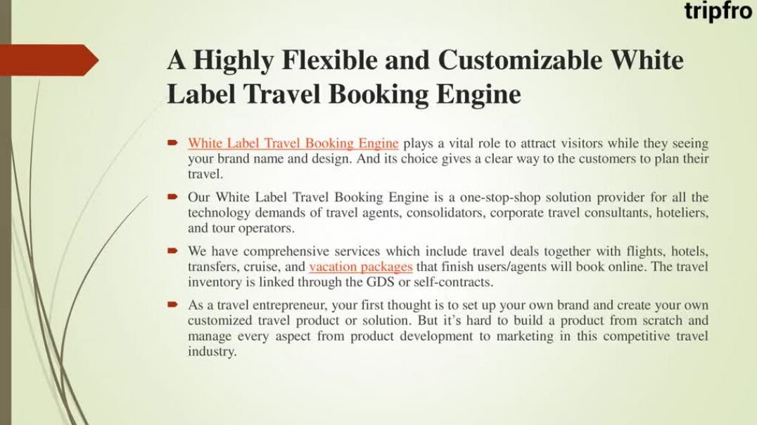 ⁣White Label Travel Booking Engine