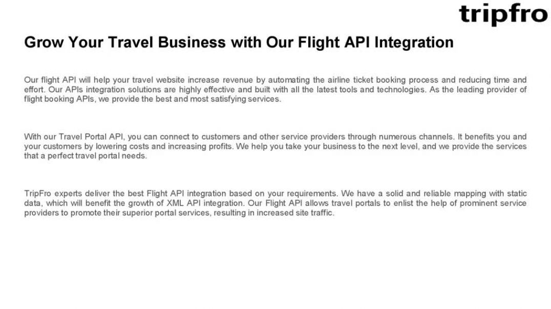 Flight API Solution