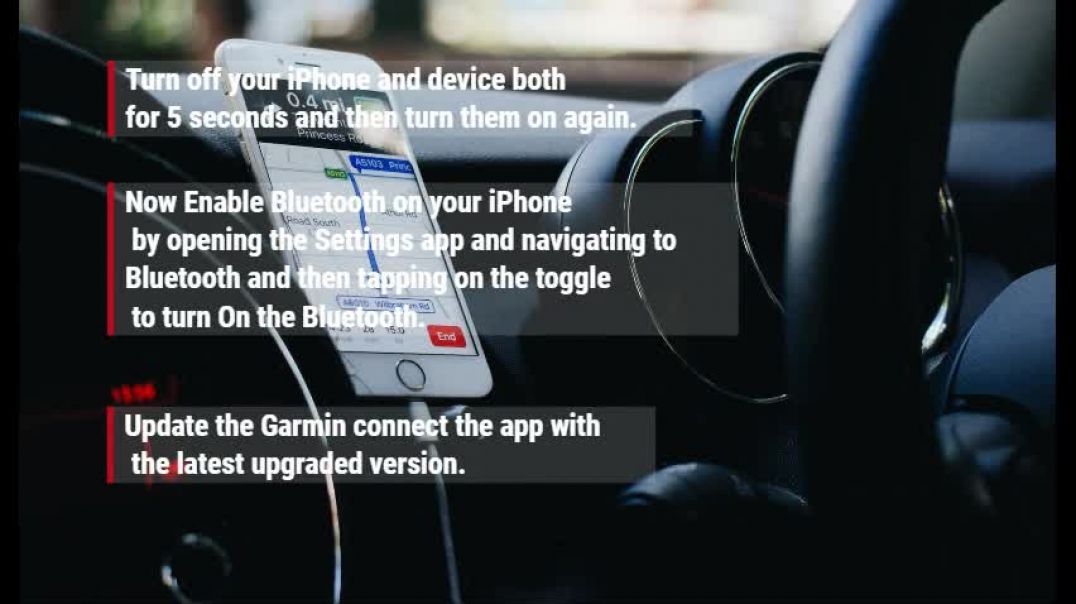 Problem with Garmin Not Connecting IPhone| Fix Garmin won't connect Issue