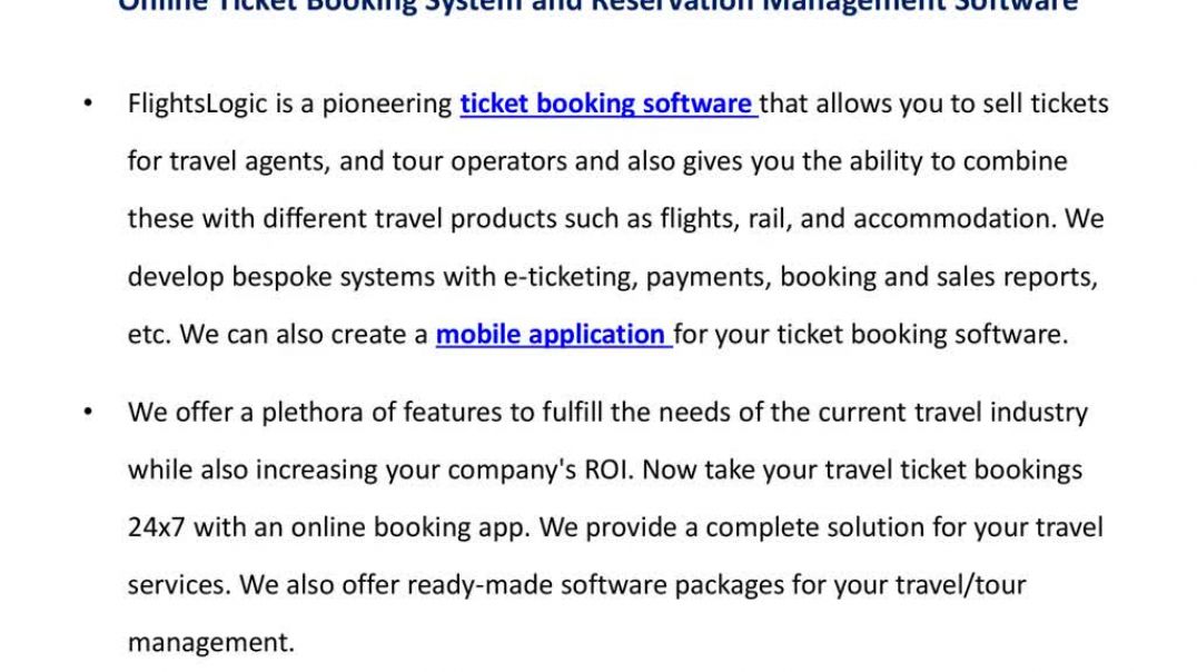 ⁣Online Ticket Booking Software | Ticket Reservation