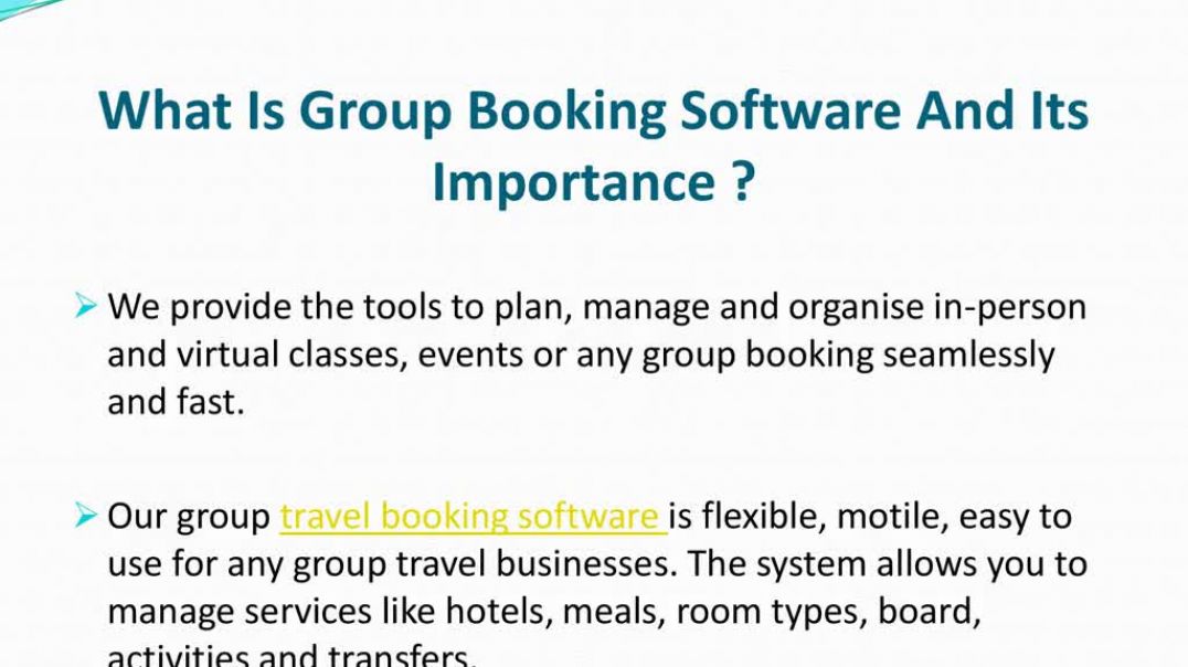 Group Booking Software