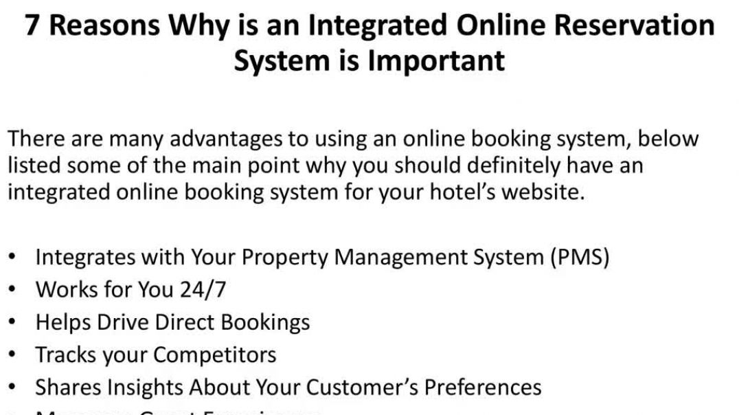 ⁣Online Reservation System