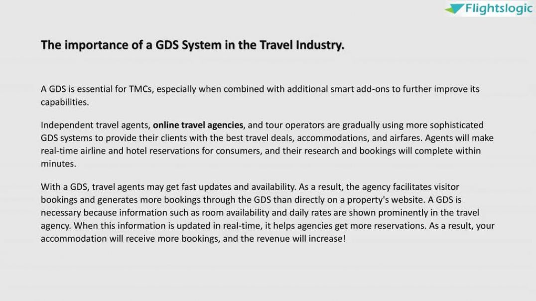 The importance of a GDS System in the Travel Industry