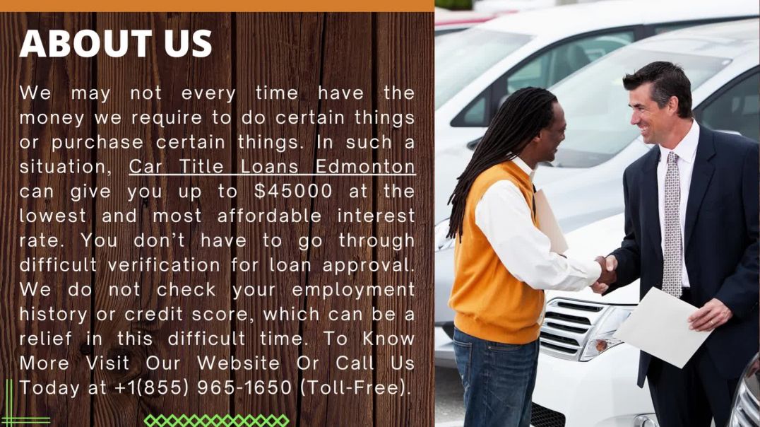 ⁣Get approved quick funds with Car Title Loans Edmonton