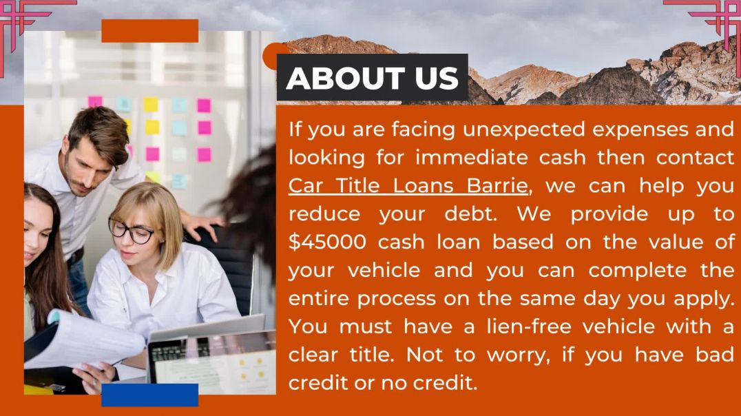 Get Quick money with Car Title Loans Barrie at the lowest interest rate