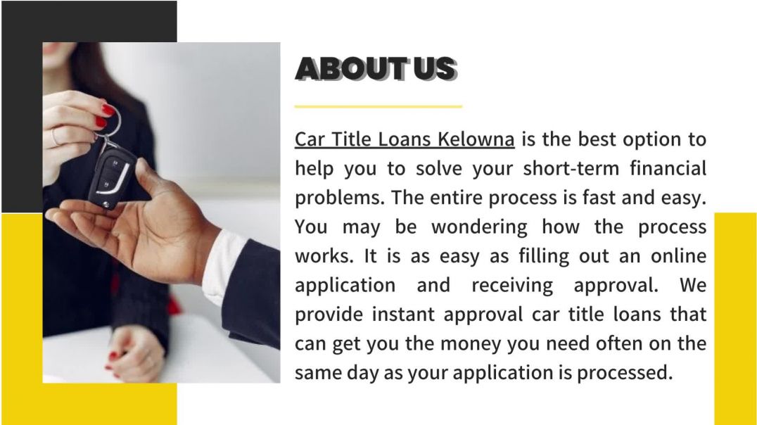 ⁣Get Secure And Quick Cash With Car Title Loans Kelowna