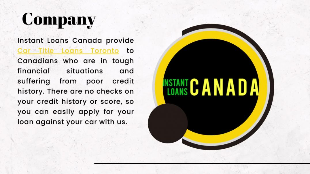 ⁣Instant Loans Canada | Car Title Loans Toronto | Apply Now
