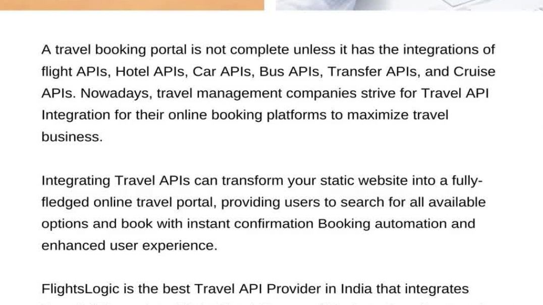 ⁣Travel Booking API - Flightslogic