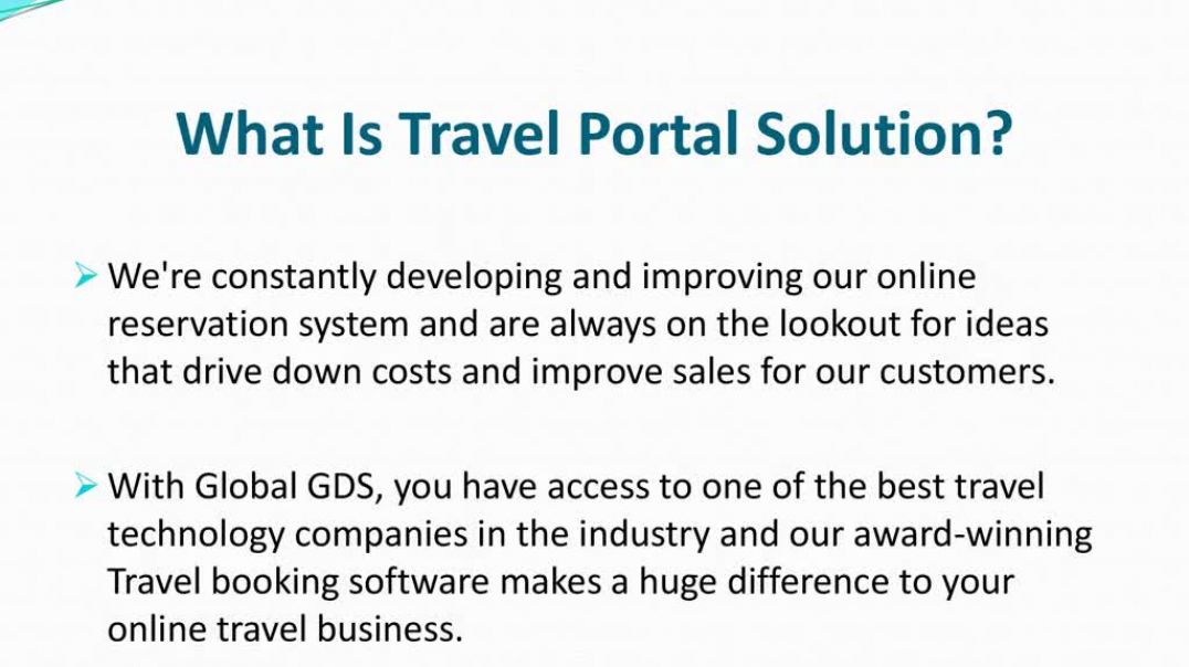 ⁣Travel Portal Solution