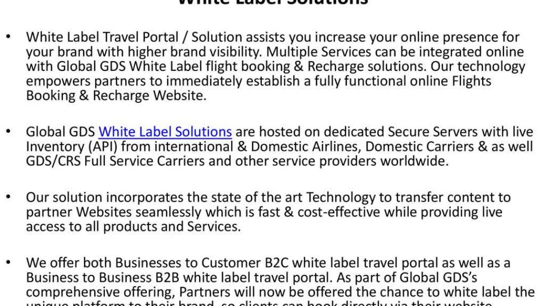 ⁣White Label Travel Portal