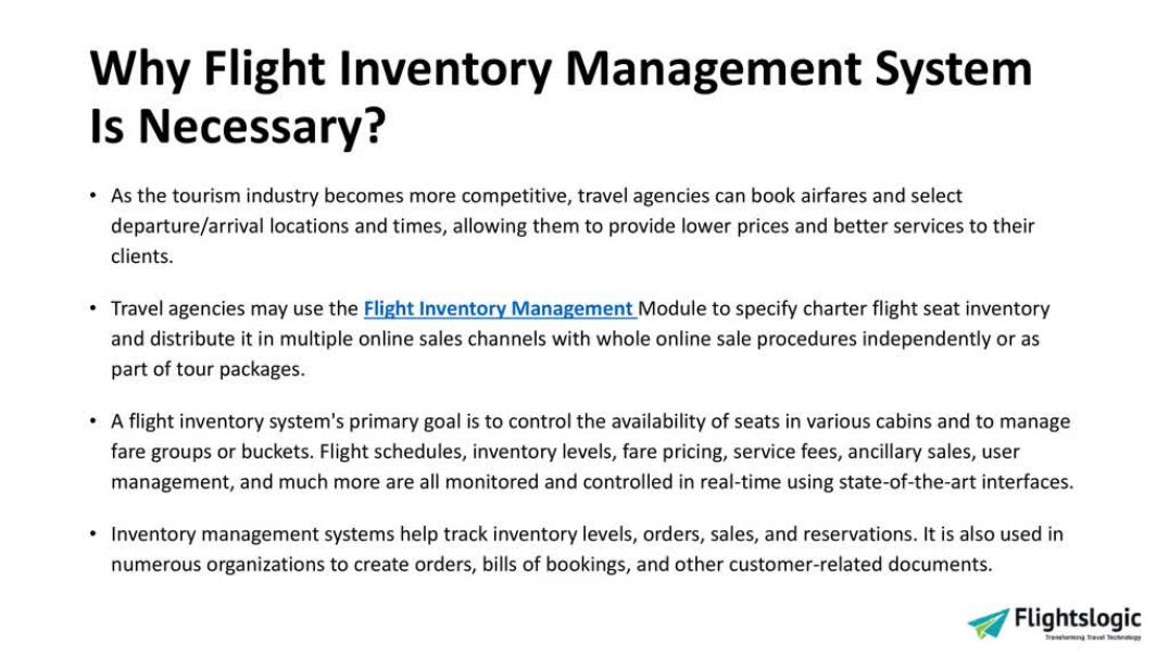 ⁣Flight Inventory Management