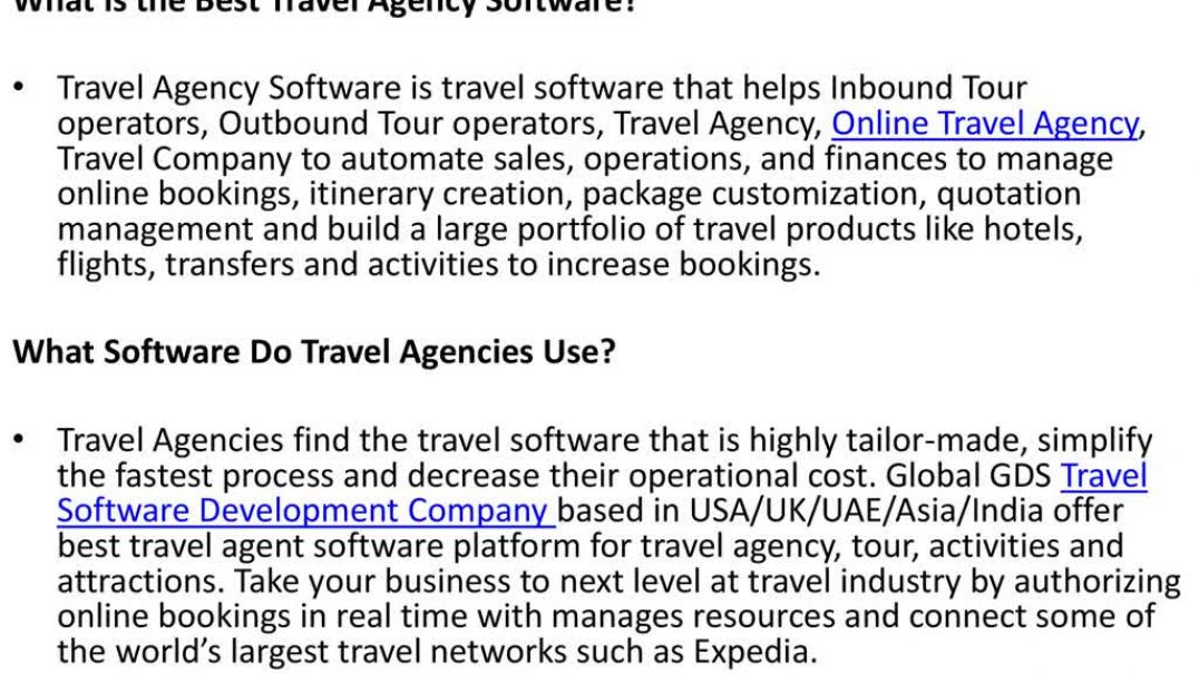 ⁣Travel Agency Software
