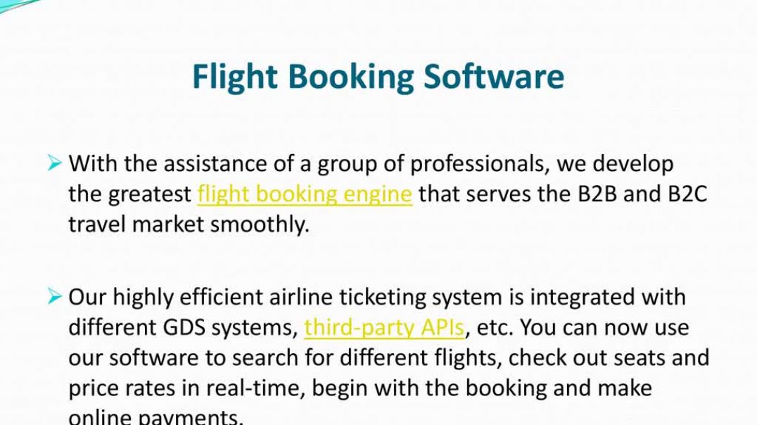 ⁣Flight Booking Software