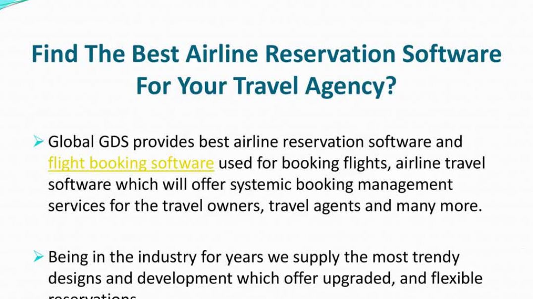⁣Airline Reservation Software