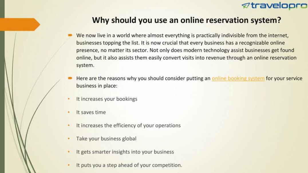 ⁣Online Reservation System