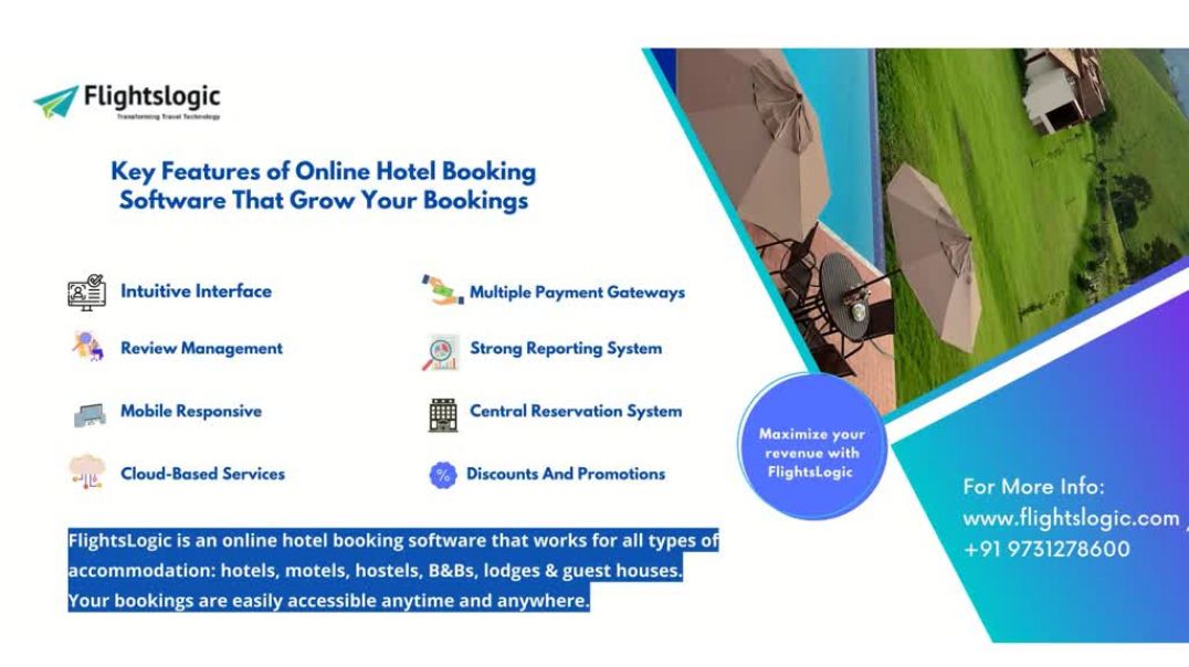 ⁣Online Hotel Booking Software