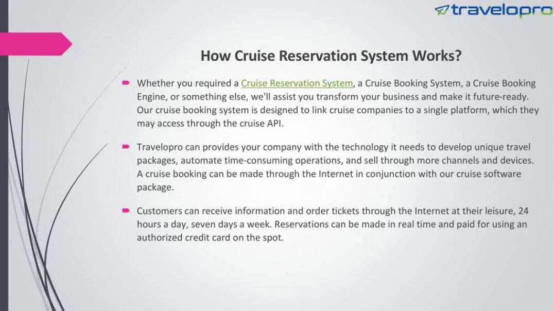 ⁣Cruise Reservation Software