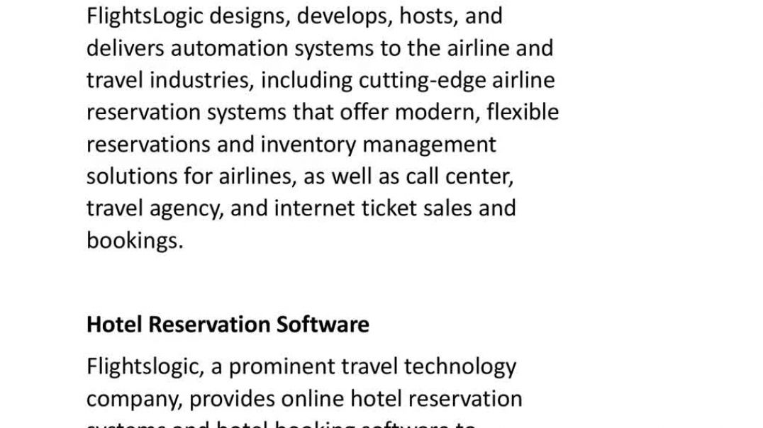 ⁣Travel Reservation Software