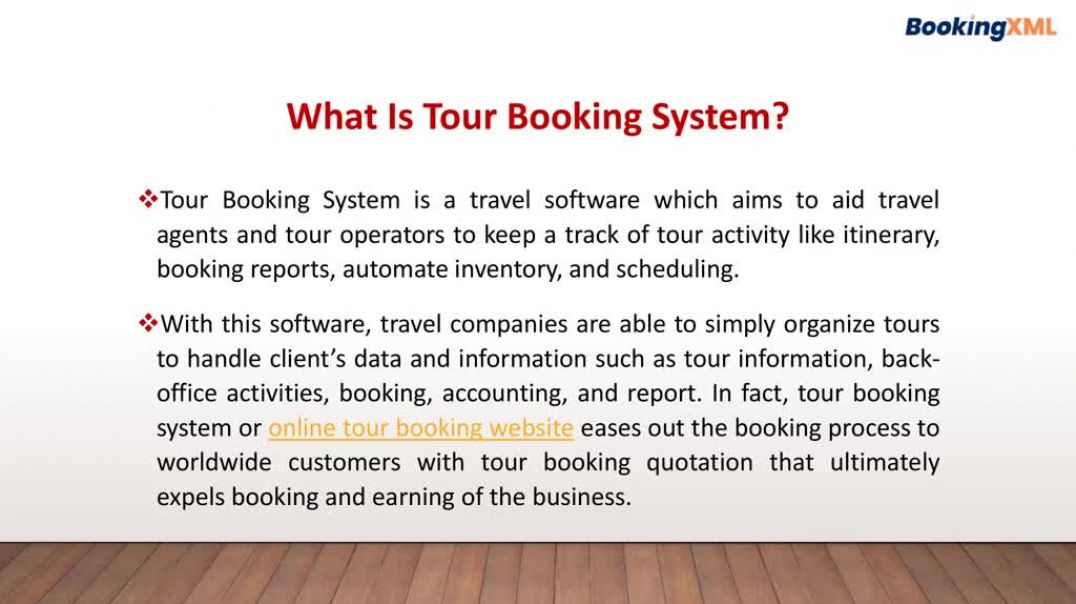 ⁣Tour Booking System