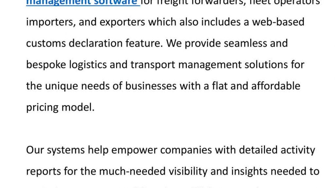 ⁣Logistics Management Software - Flightslogic
