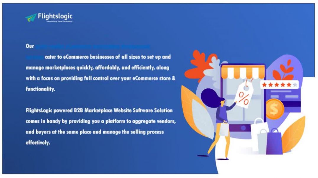 ⁣Online Multi-Vendor Platform for B2B or B2C Marketplaces - FlightsLogic