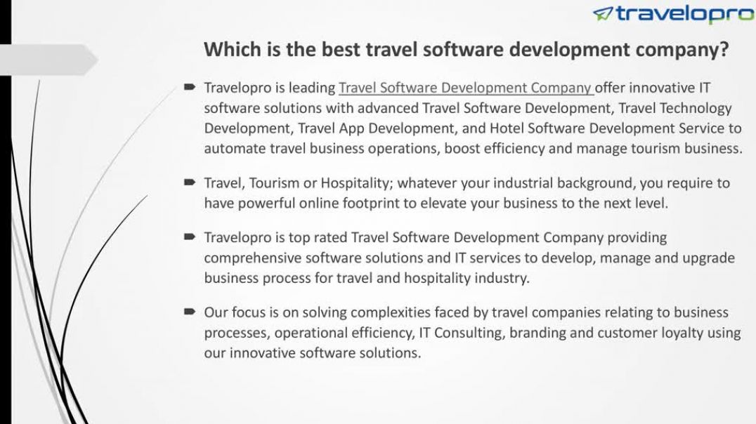 ⁣Travel Software Development Company