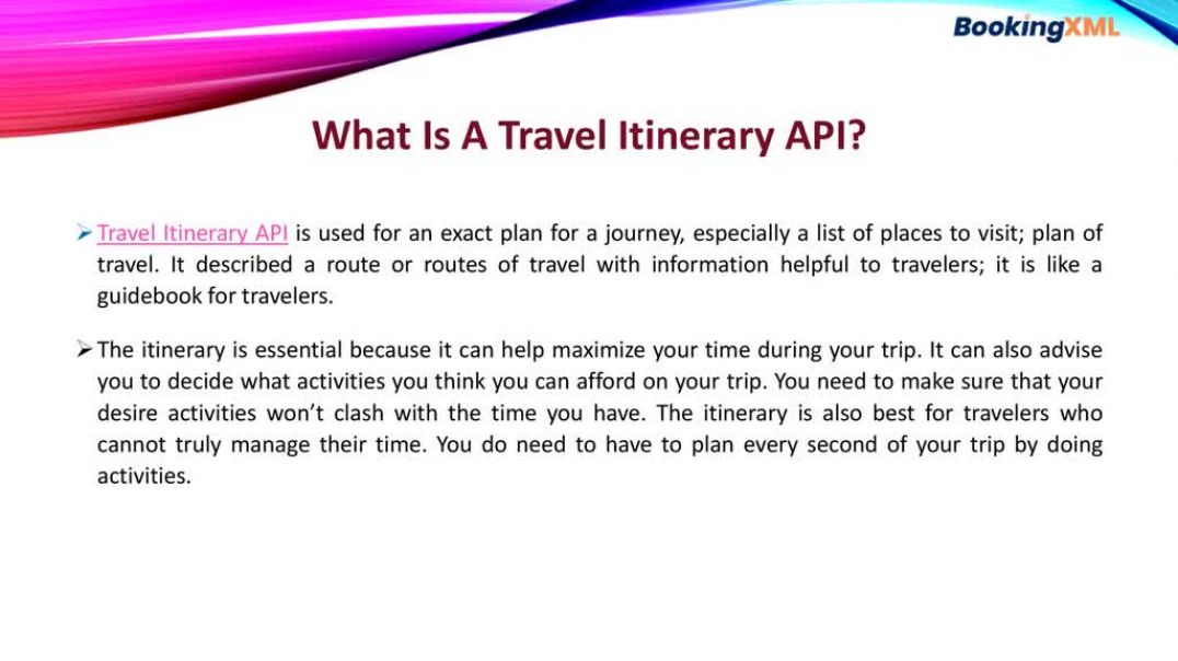 ⁣Travel Itinerary API
