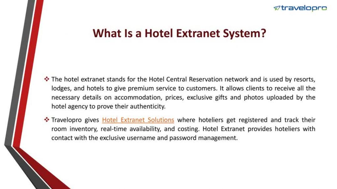 ⁣Hotel Extranet System