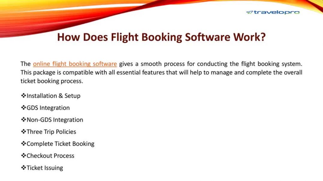 ⁣Flight Ticket Booking Software