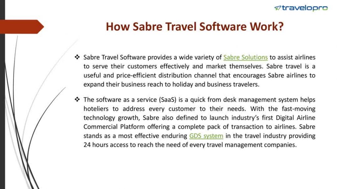⁣Sabre Travel Software
