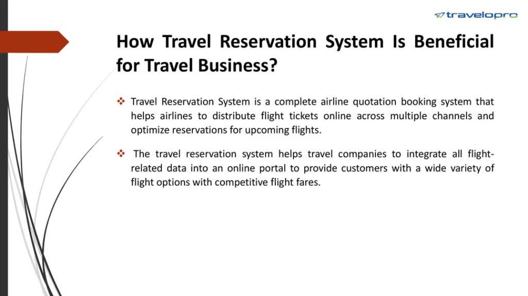 ⁣Travel Reservation System