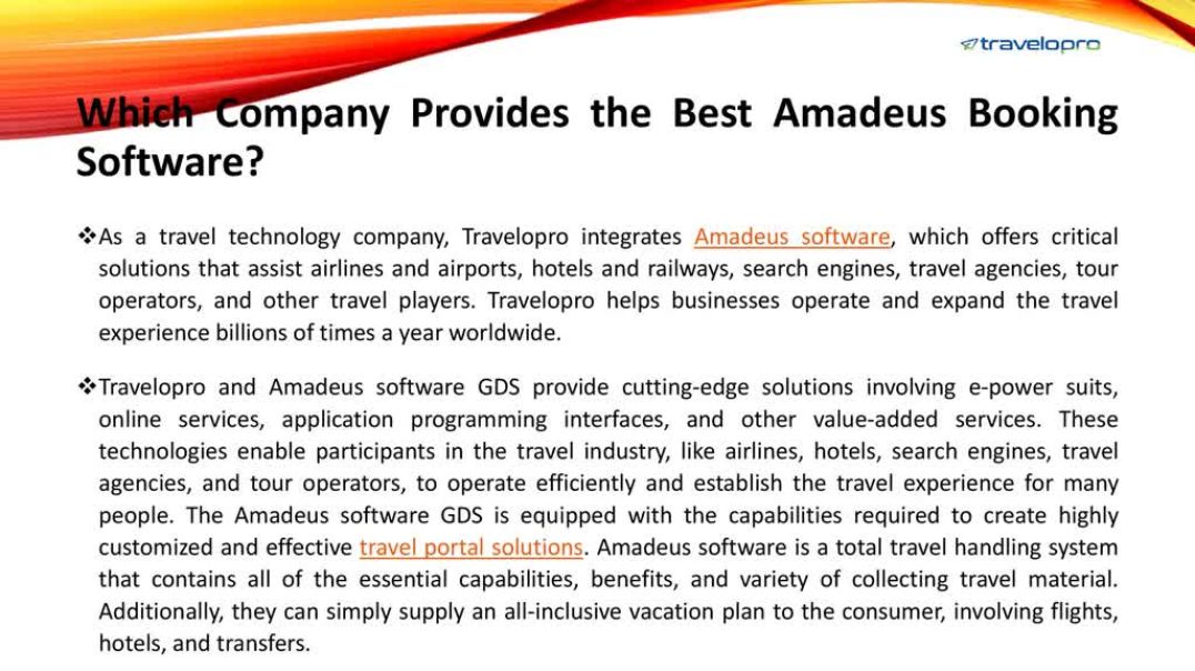 Amadeus Booking Software