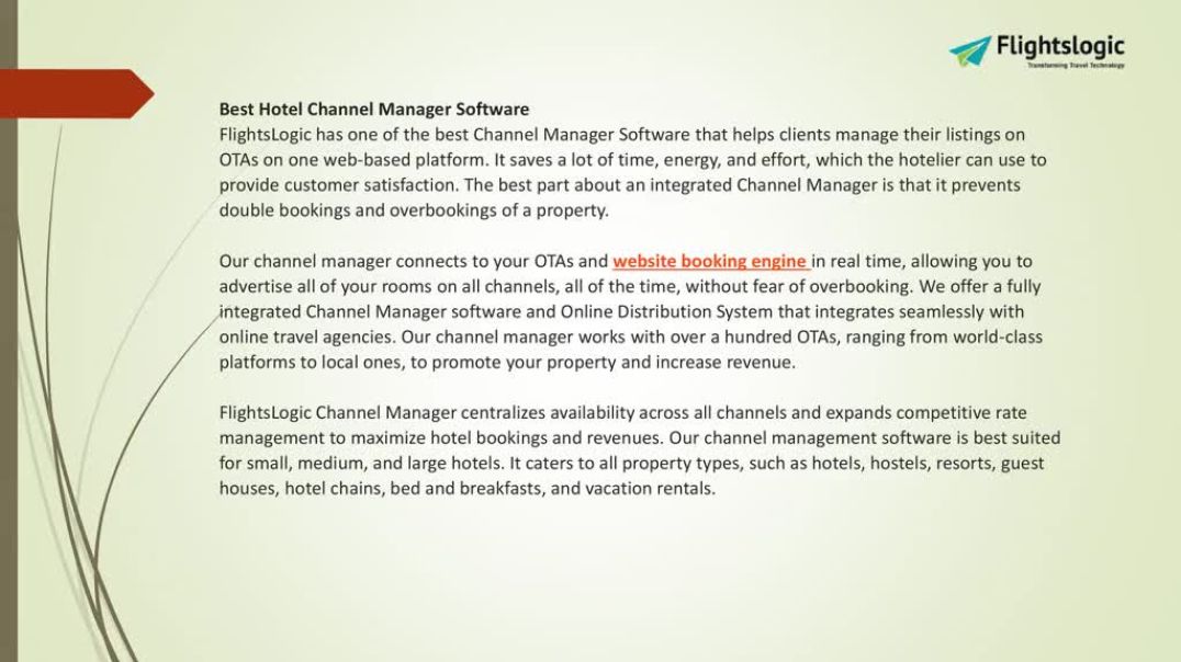 Hotel Channel Manager | Hotel API