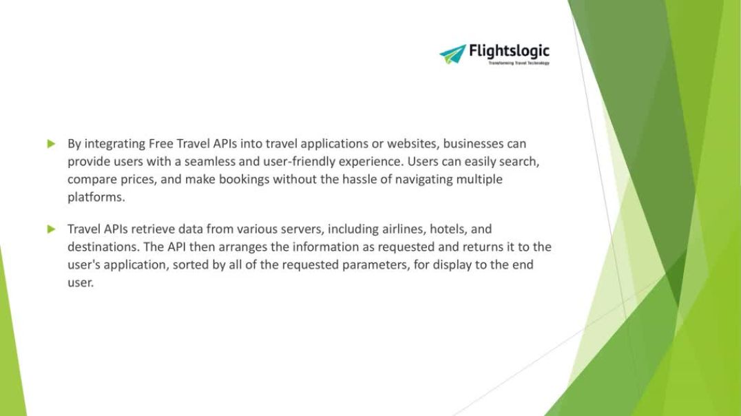 Free Travel API - FlightsLogic