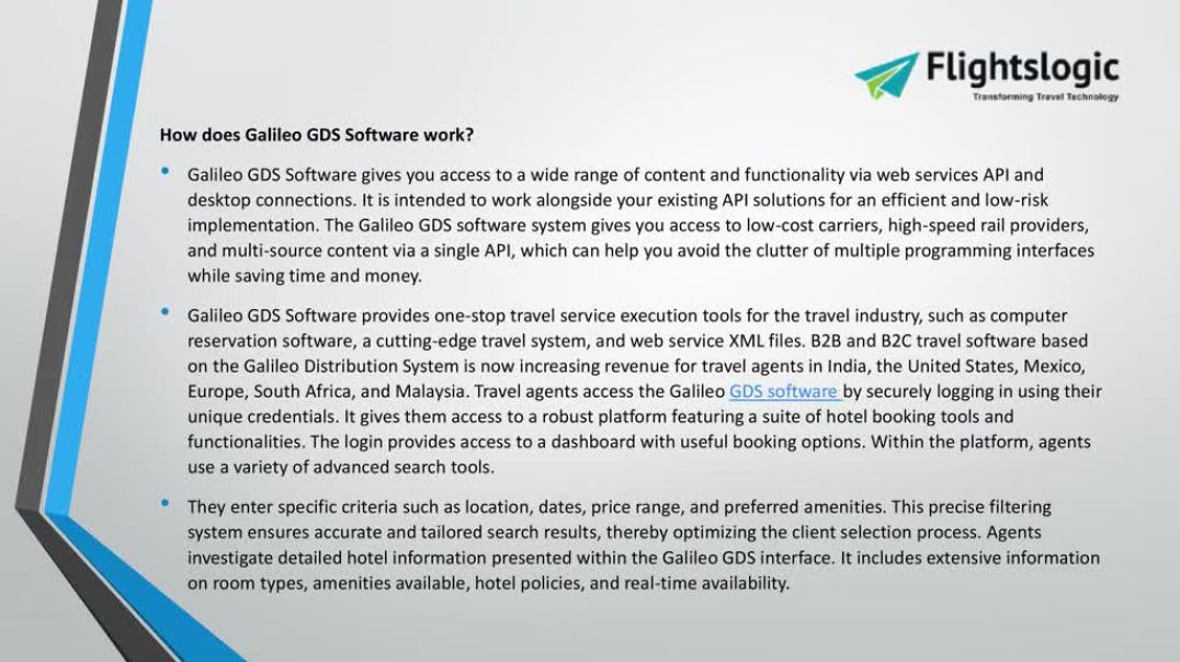Galileo GDS Software