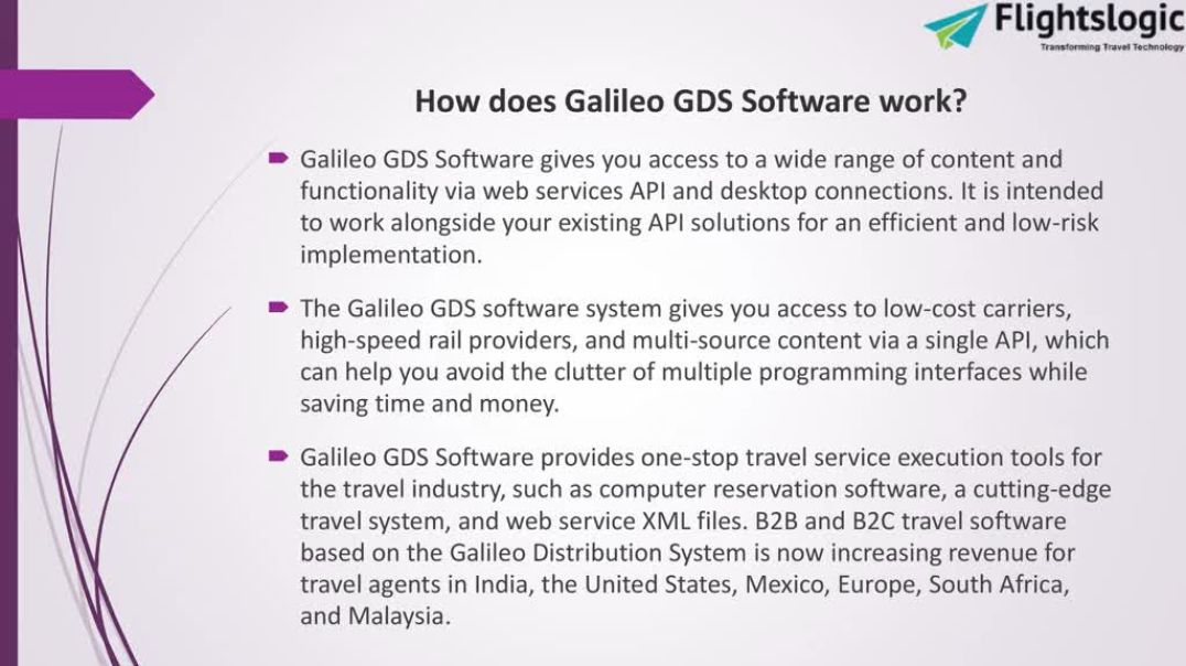 Galileo GDS Software