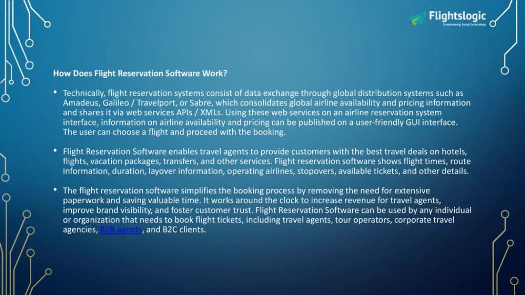 Flight Reservation Software