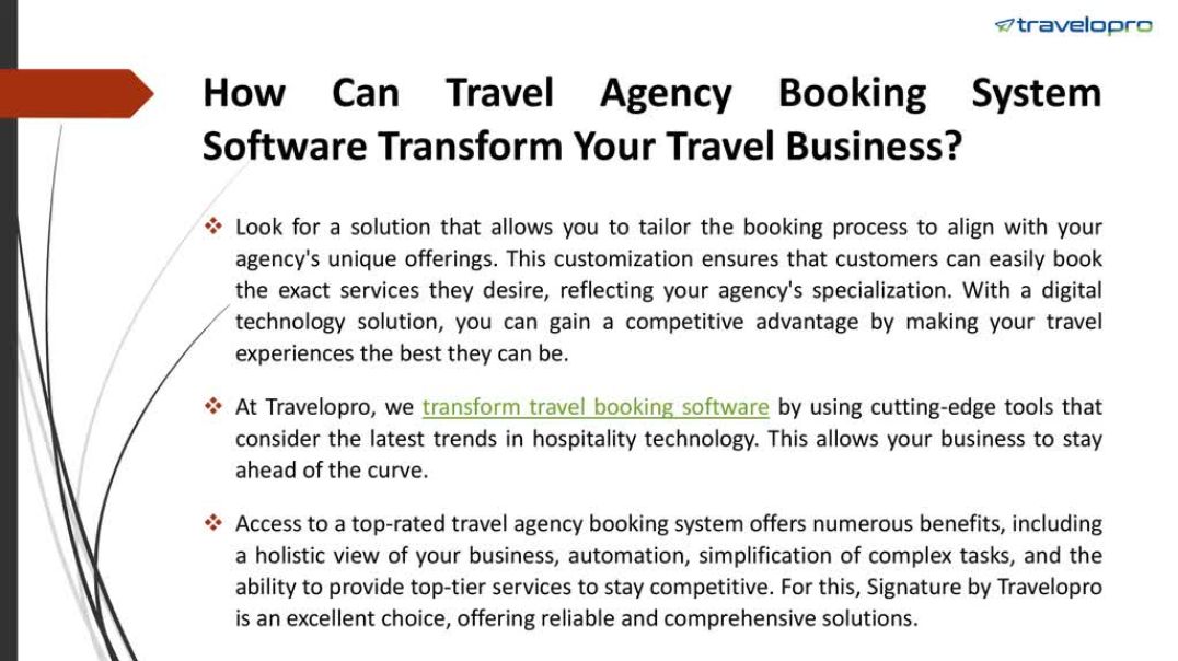 Travel Agency Booking System