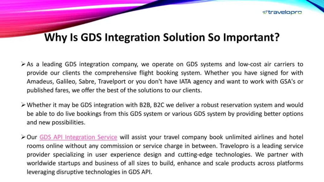 ⁣GDS Integration Solution