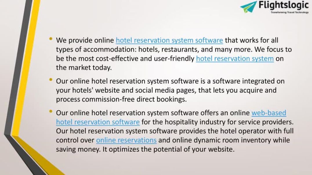 Online Hotel Reservation System Software