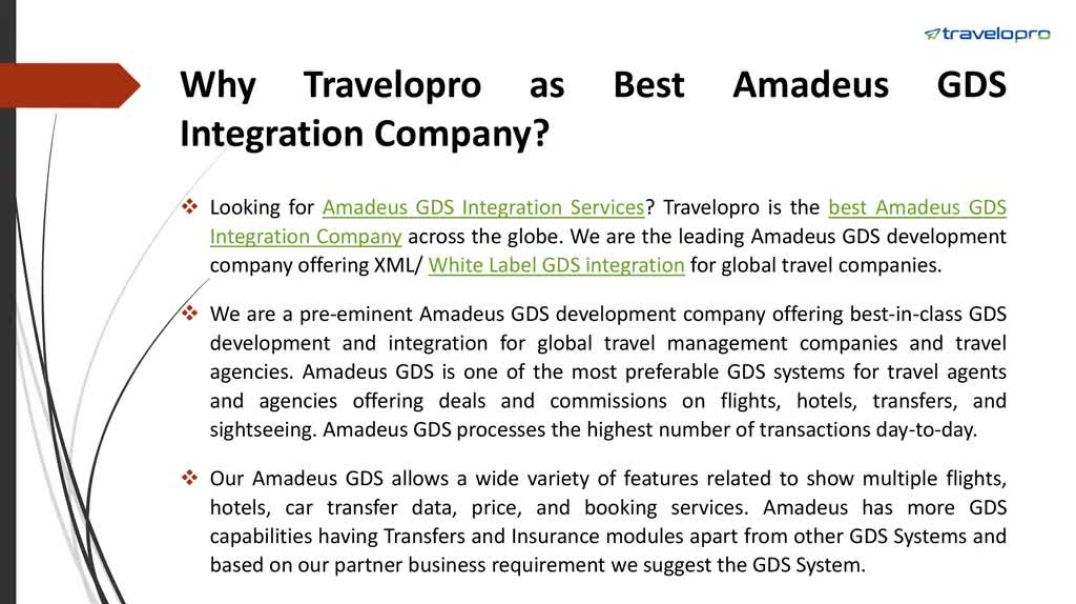 ⁣Amadeus GDS Integration