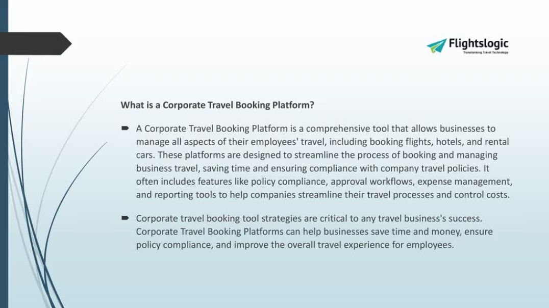 Corporate Travel Booking Platform