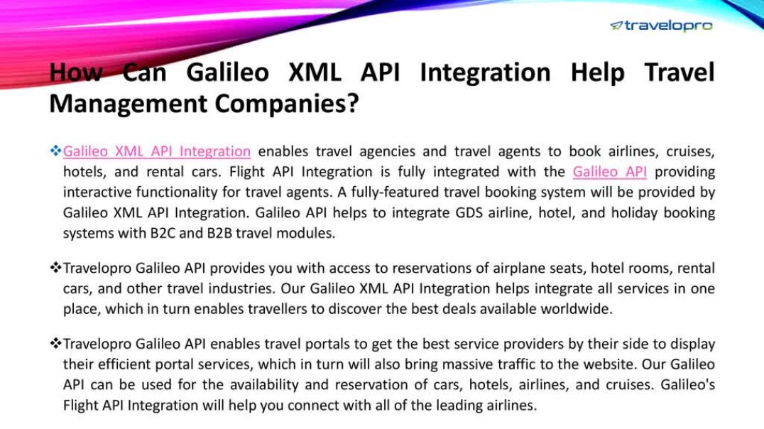 Galileo Booking System